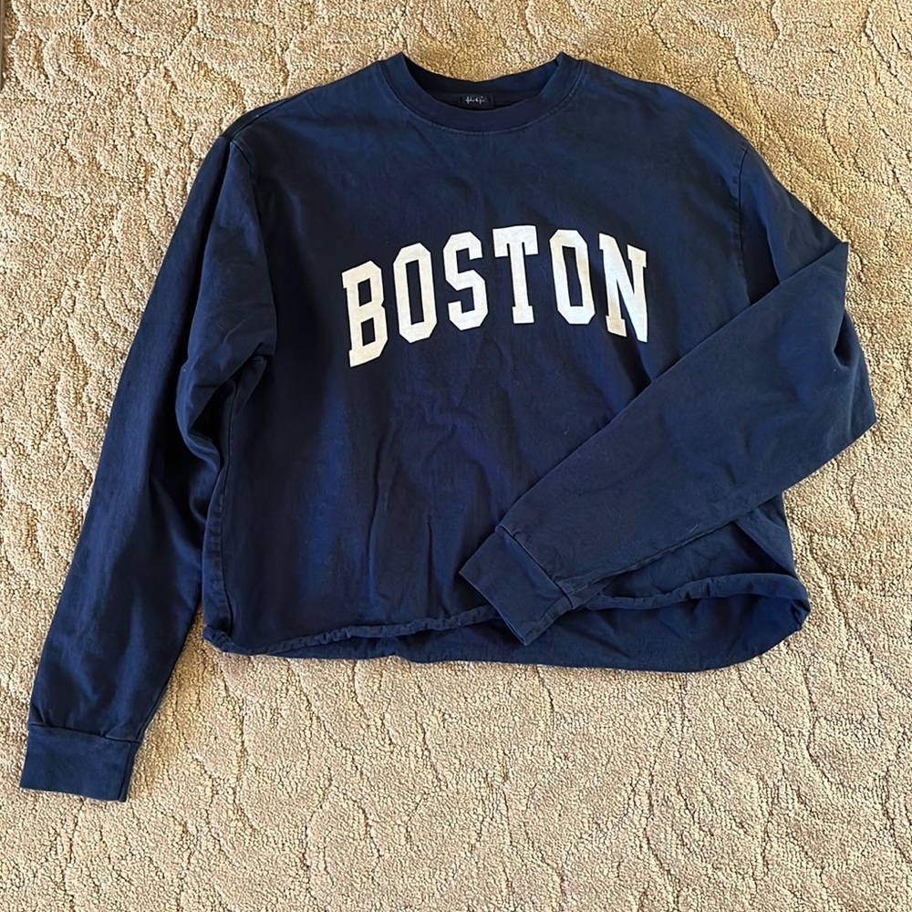Brandy Melville Boston Graphic Crop Tee